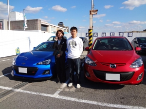 ご納車おめでとうございます ｂｒｚ ｔｓ ｇｔパッケージ 香芝店スタッフ通信 奈良スバル自動車株式会社